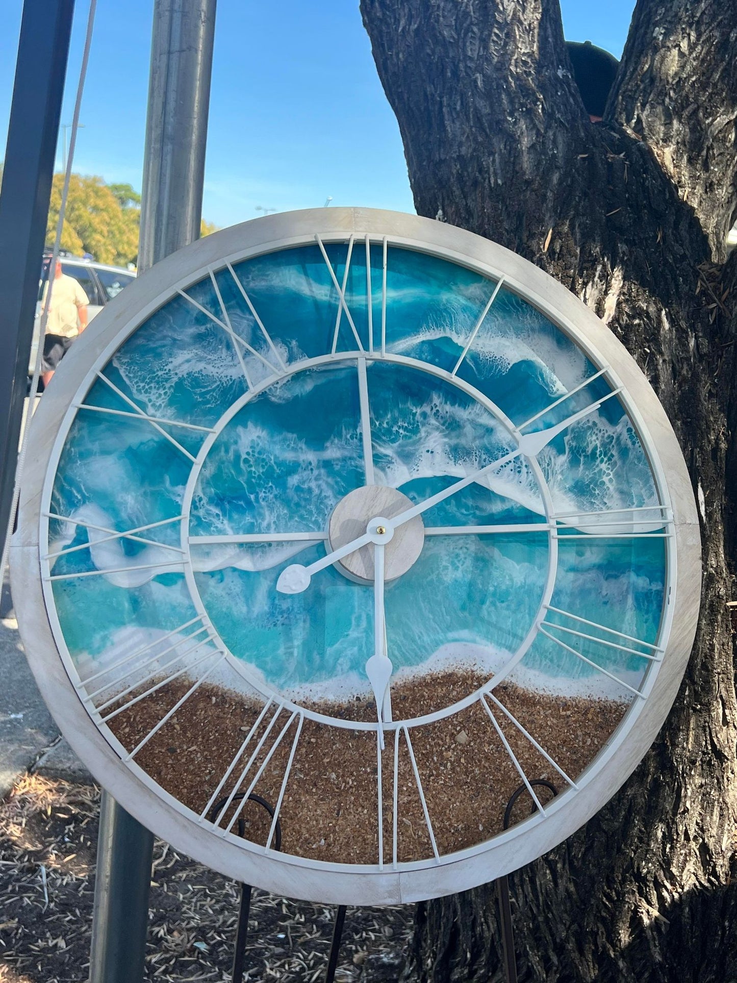 Aqua Blue Clock