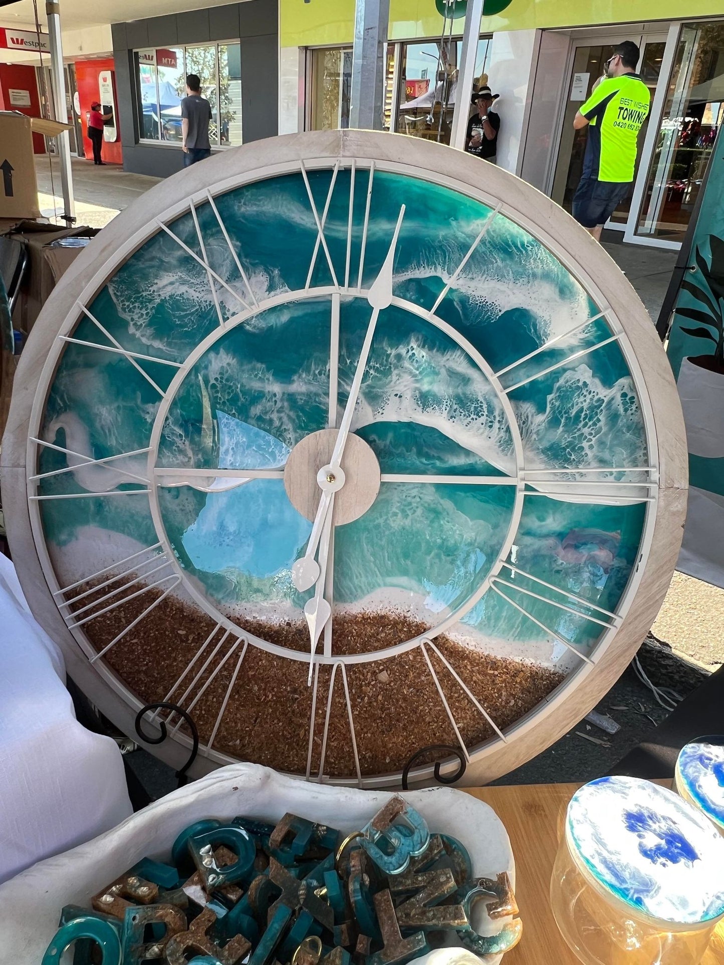 Aqua Blue Clock